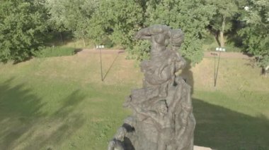 Babi Yar. Hava - İkinci Dünya Savaşı sırasında Yahudilerin toplu katliam yaptıkları yer. Soykırım. Kyiv, Ukrayna.