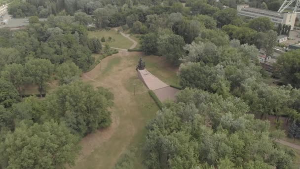 Babi Yar. Aerial - The place of mass murder of Jews during the Second World War. Holocaust. Kyiv, Ukraine. — 비디오