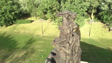 Babi Yar. Hava - İkinci Dünya Savaşı sırasında Yahudilerin toplu katliam yaptıkları yer. Soykırım. Kyiv, Ukrayna.