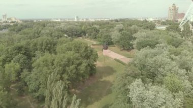 Babi Yar. Hava - İkinci Dünya Savaşı sırasında Yahudilerin toplu katliam yaptıkları yer. Soykırım. Kyiv, Ukrayna.