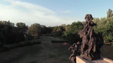 Babi Yar. Hava - İkinci Dünya Savaşı sırasında Yahudilerin toplu katliam yaptıkları yer. Soykırım. Kyiv, Ukrayna.