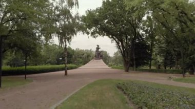 Babi Yar. Hava - İkinci Dünya Savaşı sırasında Yahudilerin toplu katliam yaptıkları yer. Soykırım. Kyiv, Ukrayna.