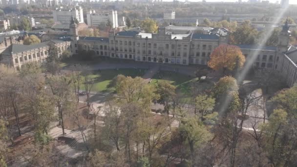 Kiev Polytechnisch Instituut. Luchtfoto 's. Kiev. Oekraïne. — Stockvideo