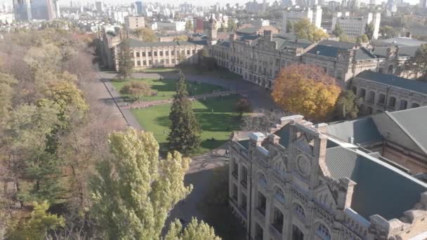 Kiev Polytechnisch Instituut. Luchtfoto 's. Kiev. Oekraïne. — Stockvideo