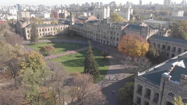 Kiev Polytechnisch Instituut. Luchtfoto 's. Kiev. Oekraïne. — Stockvideo