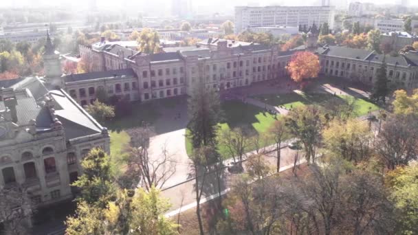 Kiev Polytekniska institutet. Flygfoto. Kiev. Ukraina. — Stockvideo