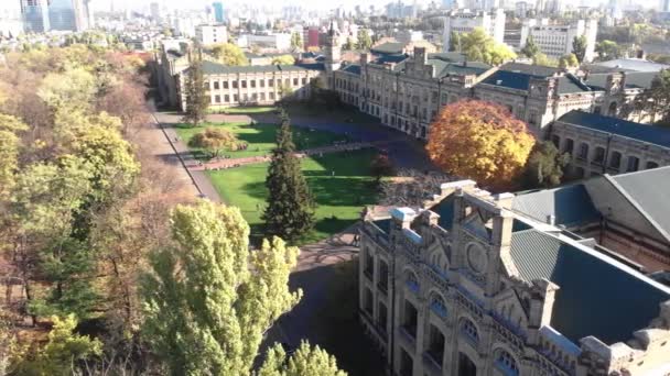 Kiev Polytechnisch Instituut. Luchtfoto 's. Kiev. Oekraïne. — Stockvideo