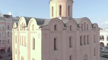 Tithes Kilisesi. Havadan. Kyiv.Ukrayna