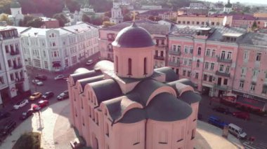 Tithes Kilisesi. Havadan. Kyiv.Ukrayna
