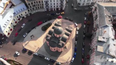 Tithes Kilisesi. Havadan. Kyiv.Ukrayna