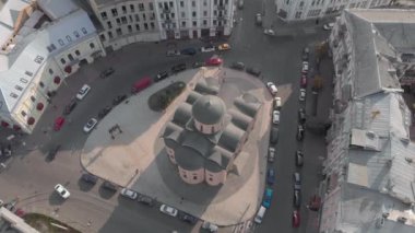 Tithes Kilisesi. Havadan. Kyiv.Ukrayna