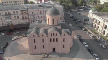 Tithes Kilisesi. Havadan. Kyiv.Ukrayna