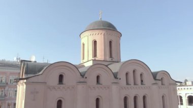 Tithes Kilisesi. Havadan. Kyiv.Ukrayna