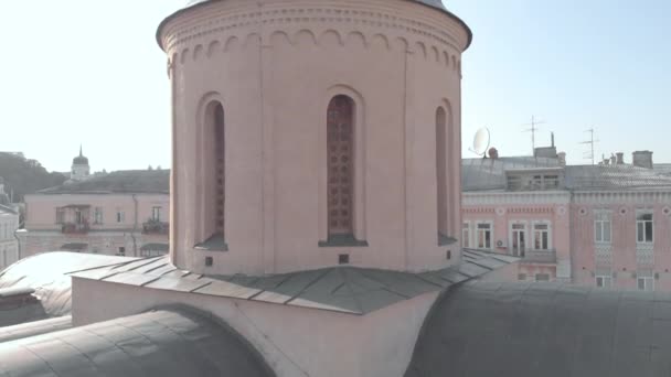 Église des dîmes. Aérien. Kyiv.Ukraine — Video