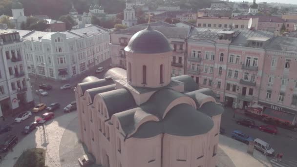 Iglesia de los Diezmos. Aérea. Kyiv.Ukraine — Vídeos de Stock