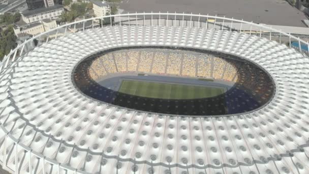 Olimpiyskiy stadion i Kiev, Ukraina. Flygplan — Stockvideo