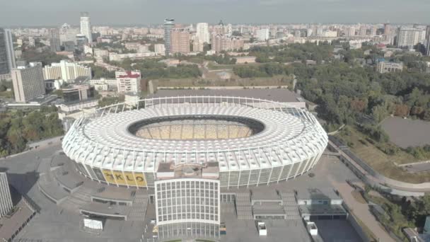 乌克兰基辅的Olimpiyskiy体育场。空中业务 — 图库视频影像