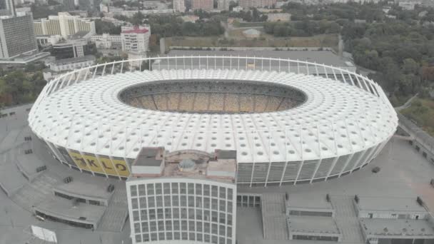 Stade Olimpiyskiy à Kiev, Ukraine. Aérien — Video