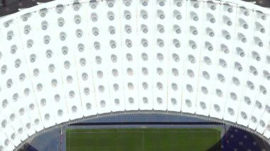 Ukrayna 'nın başkenti Kyiv' deki Olimpiyskiy Stadyumu. Havadan