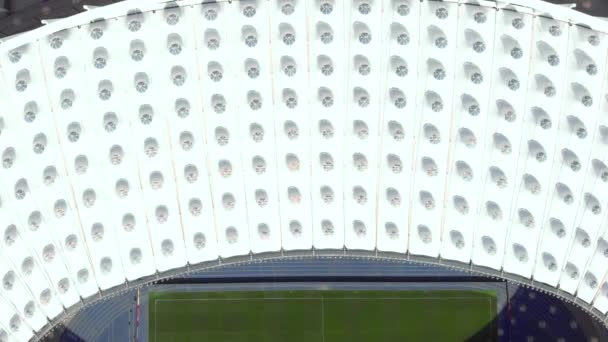 Estadio Olimpiyskiy en Kiev, Ucrania. Antena — Vídeo de stock