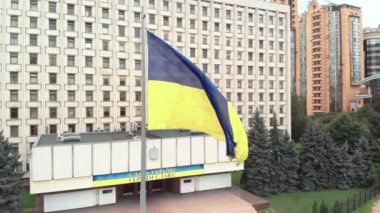 Kyiv 'deki Ukrayna Merkez Seçim Komisyonu. Havadan