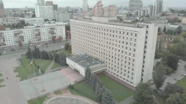 Kyiv 'deki Ukrayna Merkez Seçim Komisyonu. Havadan