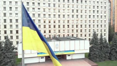 Kyiv 'deki Ukrayna Merkez Seçim Komisyonu. Havadan