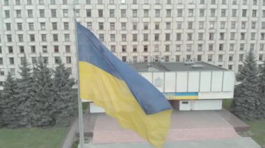 Kyiv 'deki Ukrayna Merkez Seçim Komisyonu. Havadan