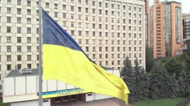 Kyiv 'deki Ukrayna Merkez Seçim Komisyonu. Havadan