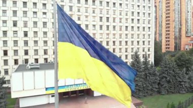 Kyiv 'deki Ukrayna Merkez Seçim Komisyonu. Havadan