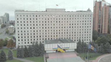 Kyiv 'deki Ukrayna Merkez Seçim Komisyonu. Havadan