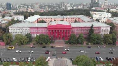 Kyiv Ulusal Üniversitesi Shevchenko. Hava görüntüsü. Ukrayna