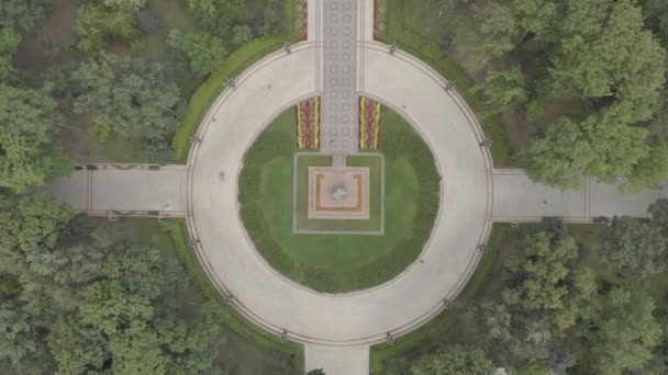 Shevtjenko Park Kiev, Ukraina. Flygbild. — Stockvideo