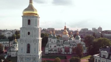 Ukrayna, Kyiv 'deki Aziz Sophias Katedrali. Hava görünümü