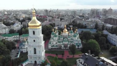 Ukrayna, Kyiv 'deki Aziz Sophias Katedrali. Hava görünümü