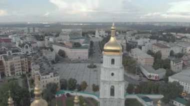 Ukrayna, Kyiv 'deki Aziz Sophias Katedrali. Hava görünümü
