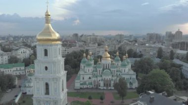 Ukrayna, Kyiv 'deki Aziz Sophias Katedrali. Hava görünümü