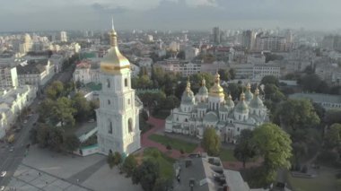 Ukrayna, Kyiv 'deki Aziz Sophias Katedrali. Hava görünümü