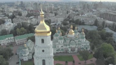 Ukrayna, Kyiv 'deki Aziz Sophias Katedrali. Hava görünümü