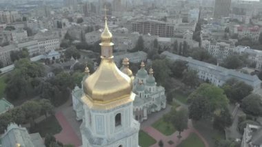 Ukrayna, Kyiv 'deki Aziz Sophias Katedrali. Hava görünümü