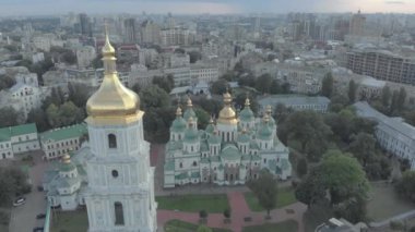 Ukrayna, Kyiv 'deki Aziz Sophias Katedrali. Hava görünümü
