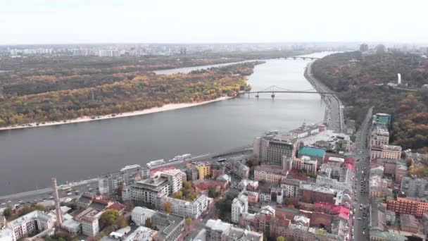 Kiev, Ukraine. Le district de Podil. Vue aérienne 