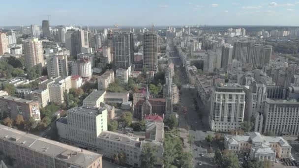 Kiev, Ucrânia. Vista da cidade. Paisagem aérea — Vídeo de Stock