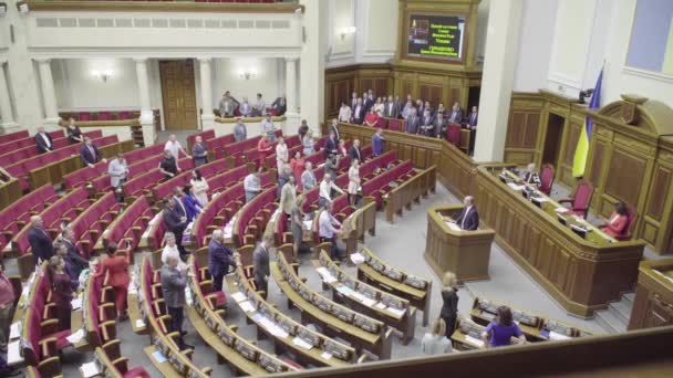 KYIV, UCRAINA - 3 APRILE 2018. Deputati del Parlamento ucraino. Kiev. Ucraina . — Video Stock