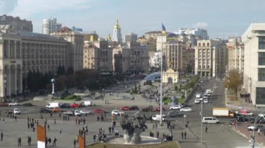 Ukrayna, Kyiv 'deki Bağımsızlık Meydanı. Meydan.
