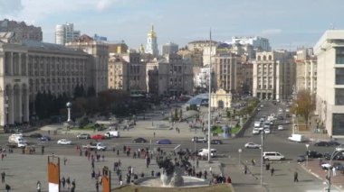 Ukrayna, Kyiv 'deki Bağımsızlık Meydanı. Meydan.