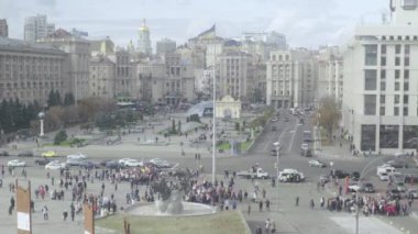 Ukrayna, Kyiv 'deki Bağımsızlık Meydanı. Meydan.