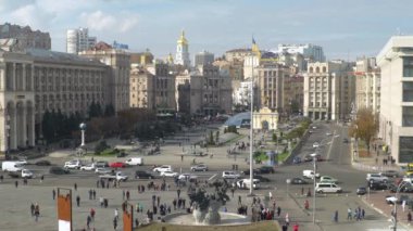 Ukrayna, Kyiv 'deki Bağımsızlık Meydanı. Meydan.
