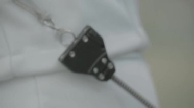 Eskrim. Elektrik teması. Yakın plan..