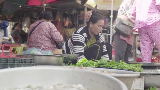 Mercado em Sihanoukville. Camboja. Ásia — Vídeo de Stock